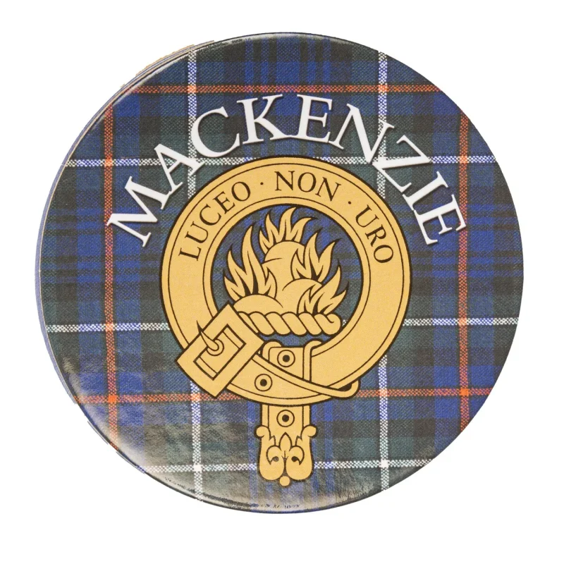 personalized mackenzie family cork coasters