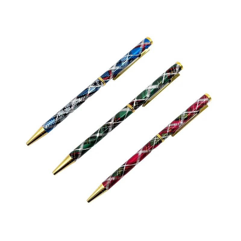 personalized tartan engraved pen