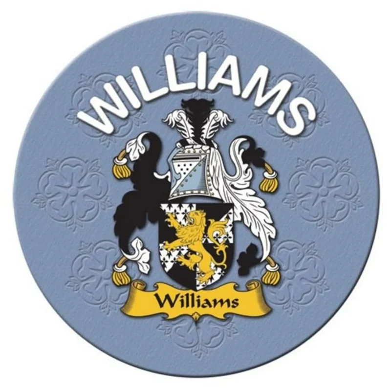 personalized williams family round cork coaster