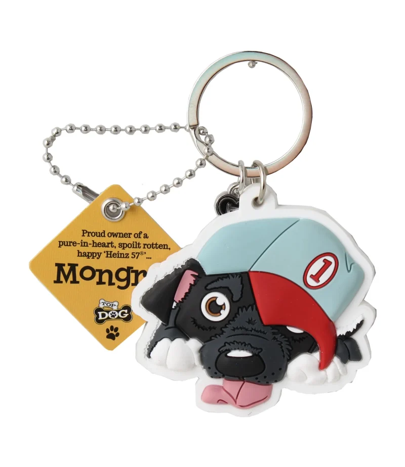 pet keychain mongrel dog cat design