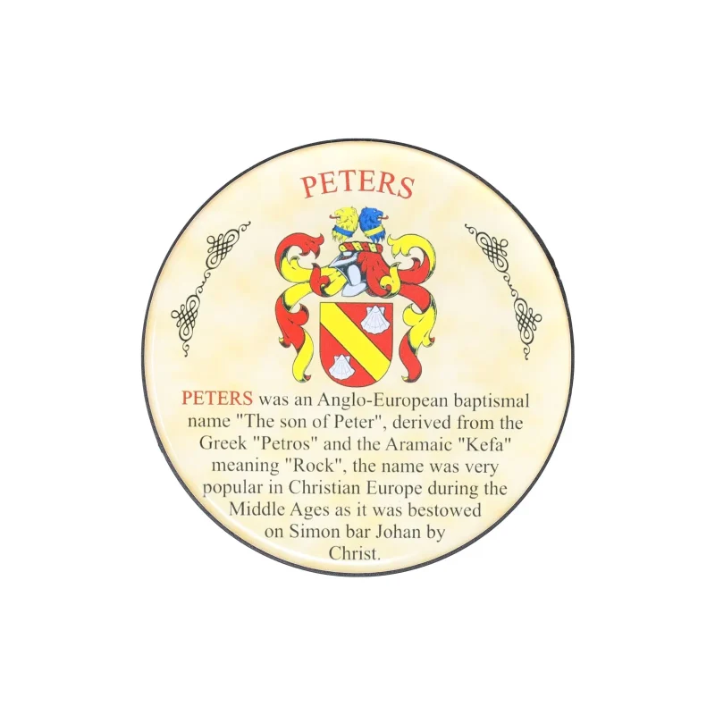 peters heraldic coaster set