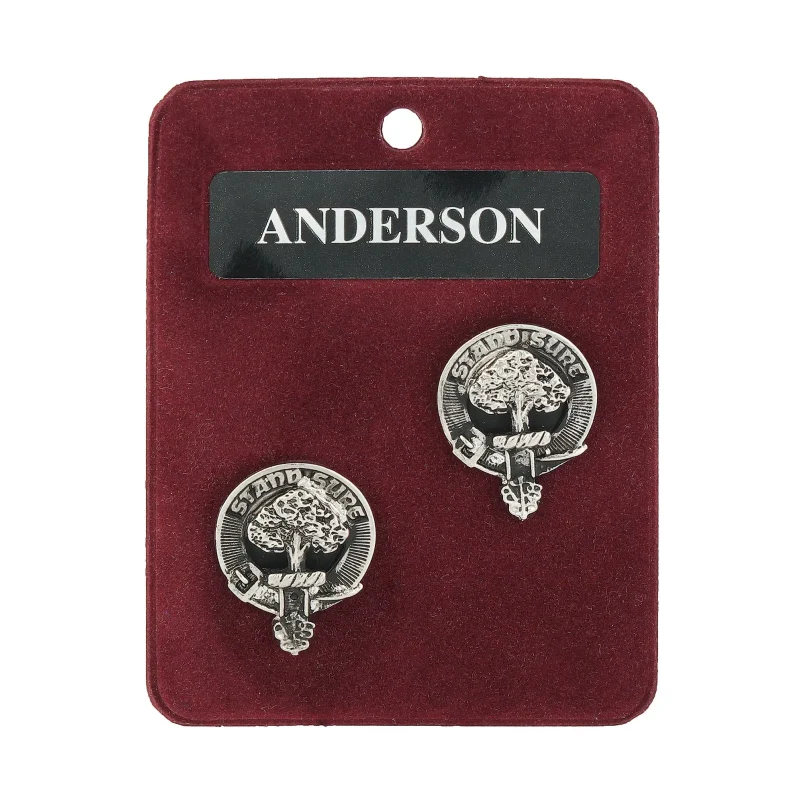 pewter art cufflinks by anderson