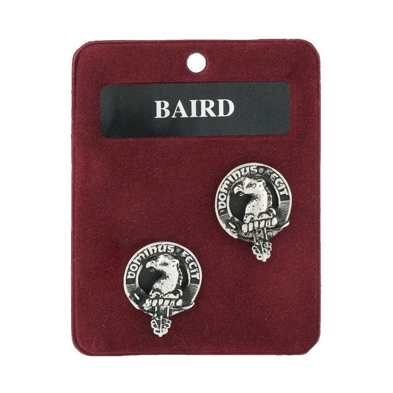 pewter art cufflinks by baird