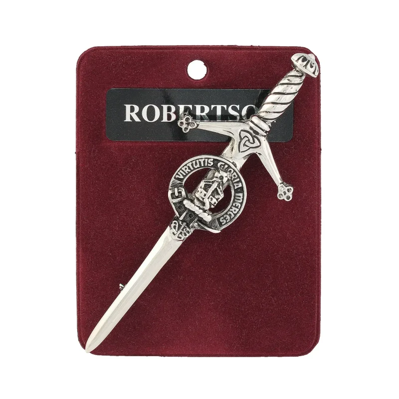 pewter art kilt pin by robertson