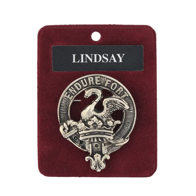 pewter clan badge 1 75 lindsay