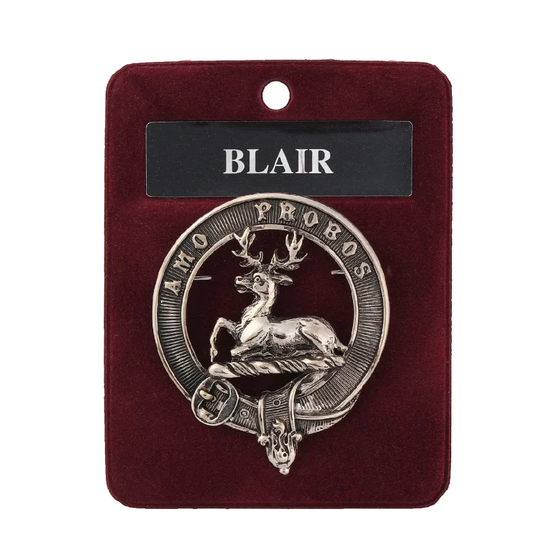 pewter clan badge blair crest