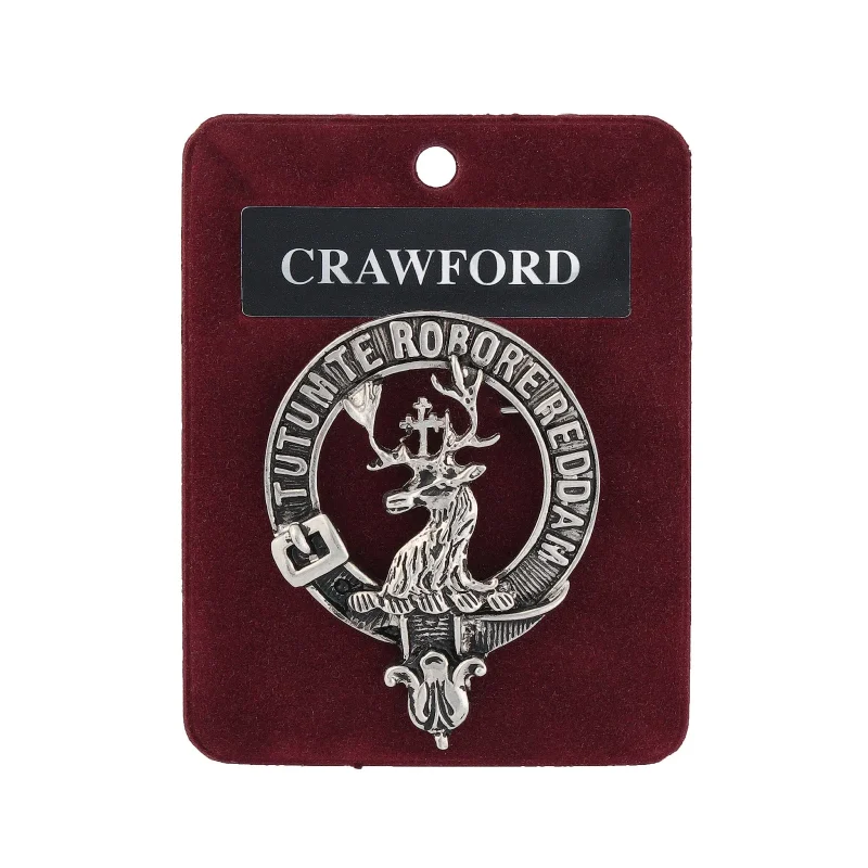 pewter clan badge crawford