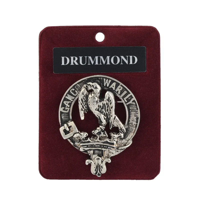 pewter clan badge drummond family crest