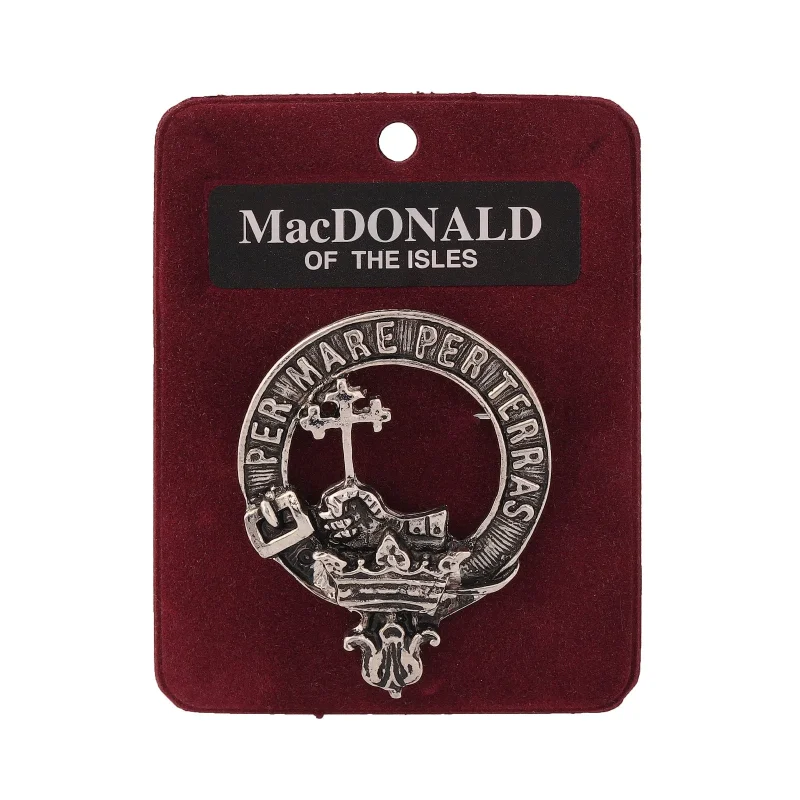 pewter clan badge macdonald of the isles