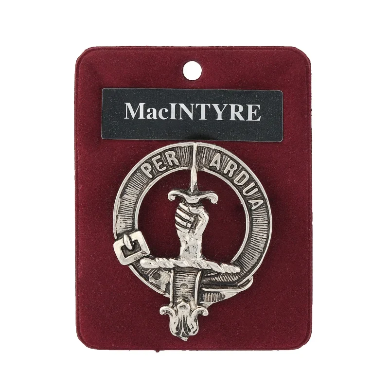 pewter clan badge macintyre crest