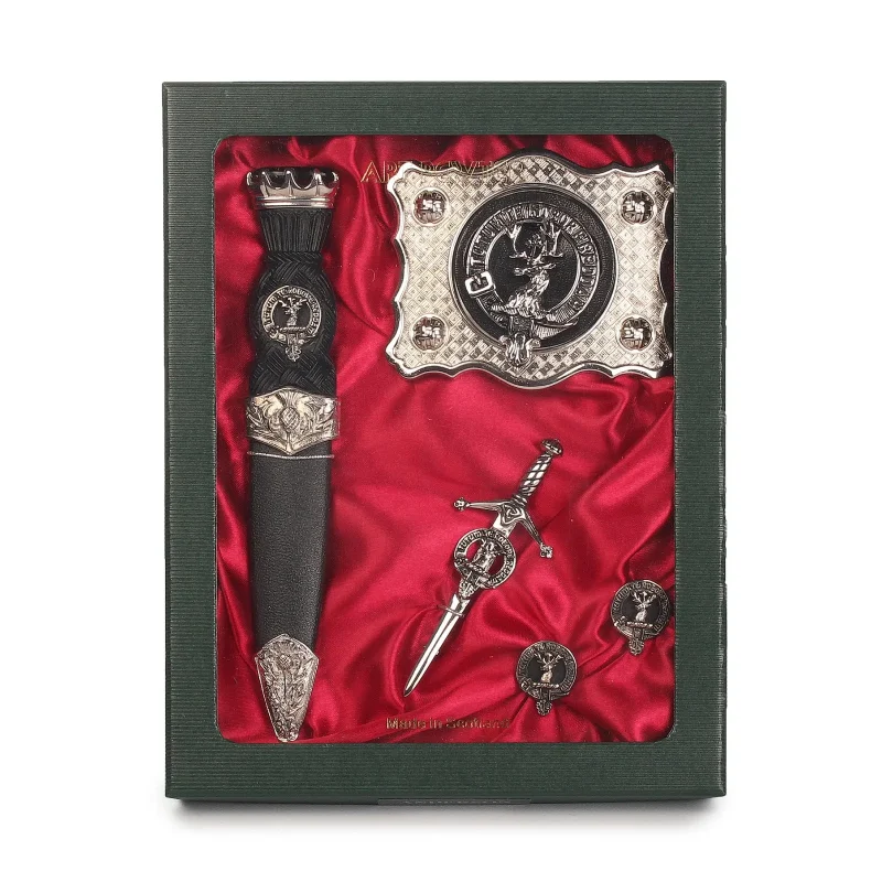 pewter clan crest set crawford