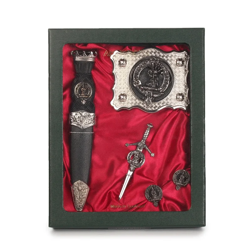 pewter clan maclennan set scottish art