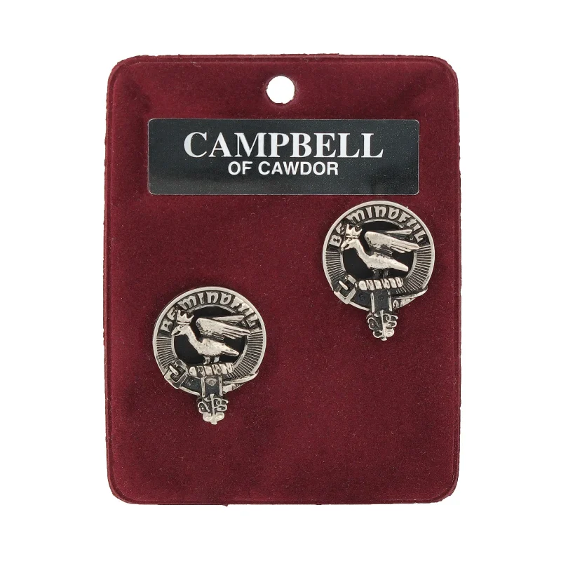 pewter cufflinks campbell of cawdor collection