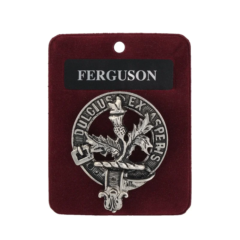 pewter ferguson clan badge for collectors