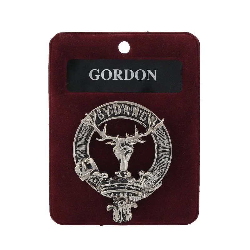 pewter gordon clan badge artisan crafted