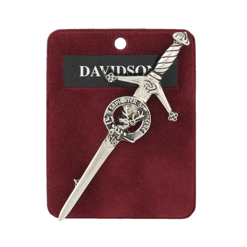 pewter kilt pin davidson crest