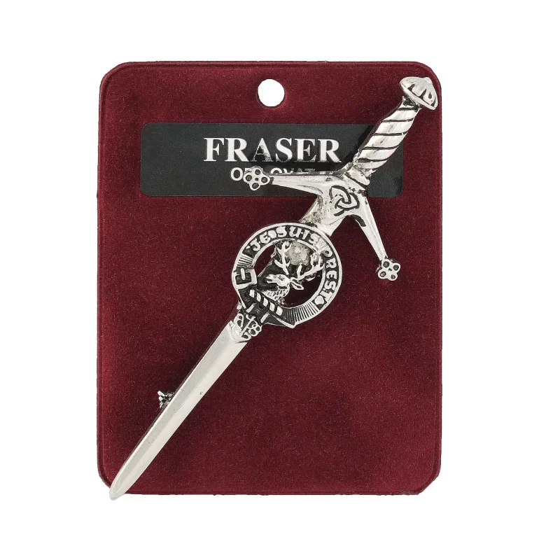 pewter kilt pin fraser of lovat