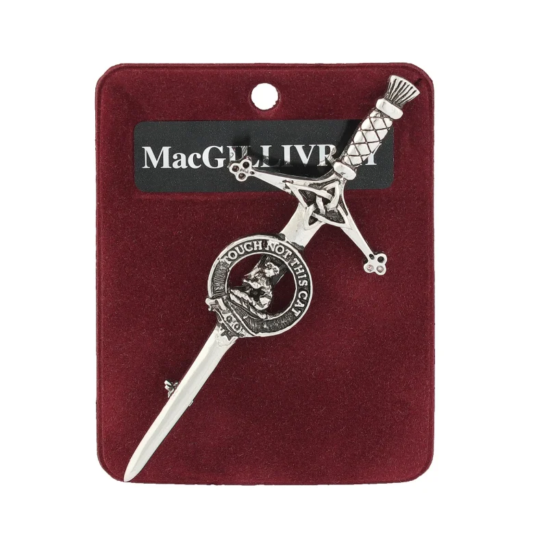 pewter kilt pin macgillivray design