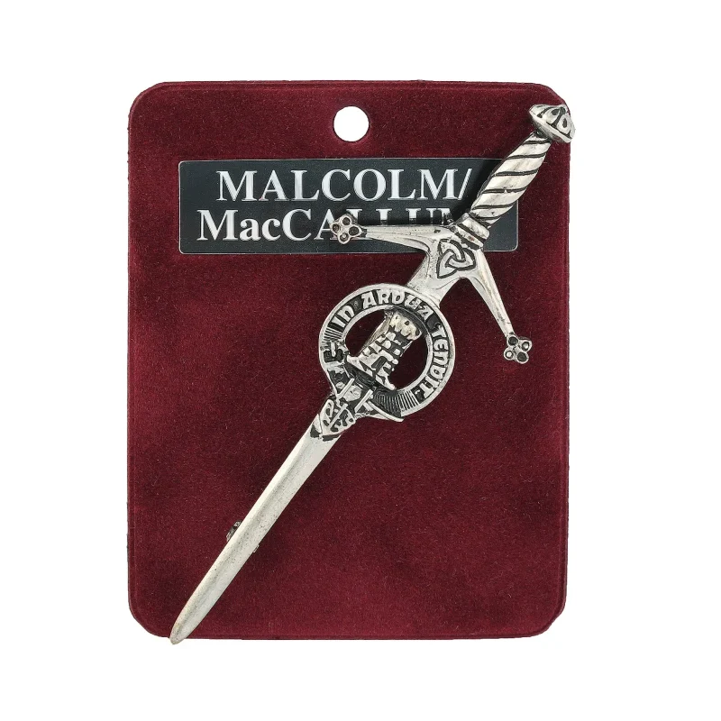 pewter kilt pin malcolm maccallum