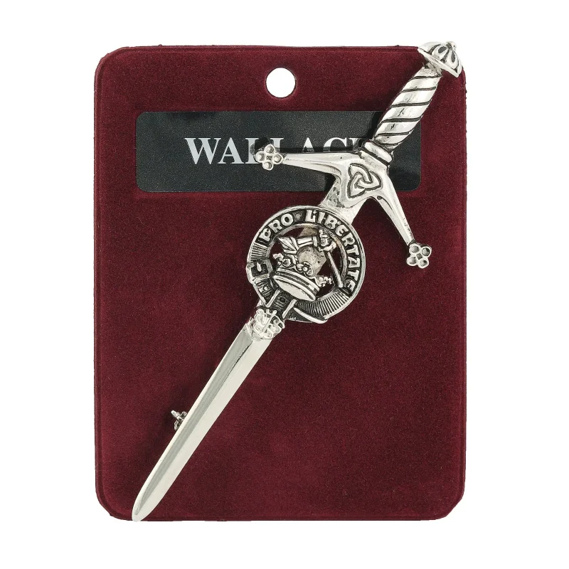 pewter kilt pin wallace design