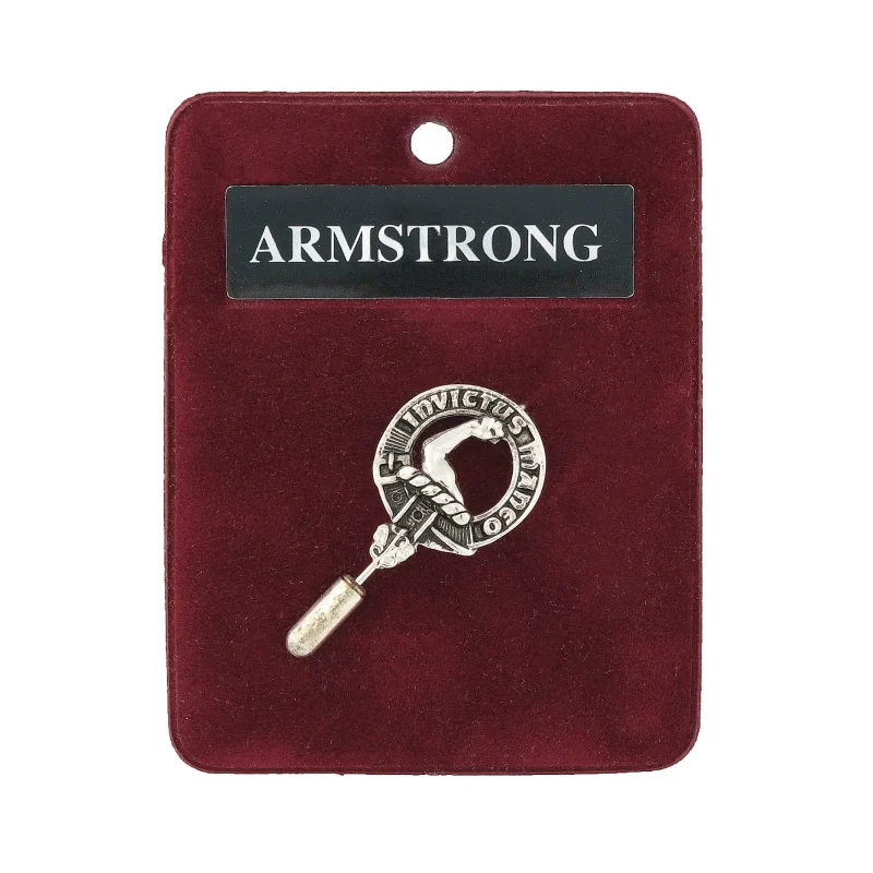 pewter lapel pin armstrong design