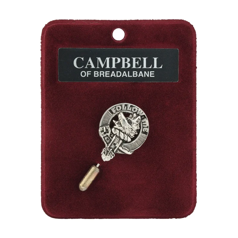 pewter lapel pin campbell of breadalbane