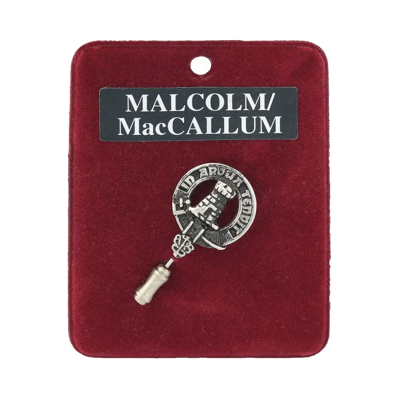 pewter lapel pin malcolm maccallum