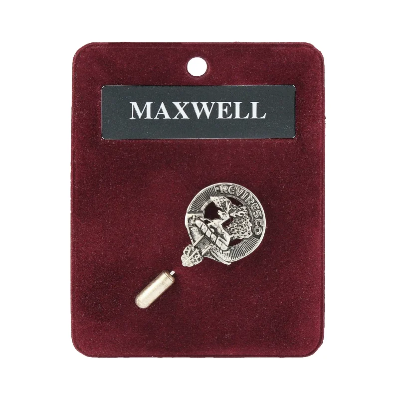 pewter lapel pin maxwell design