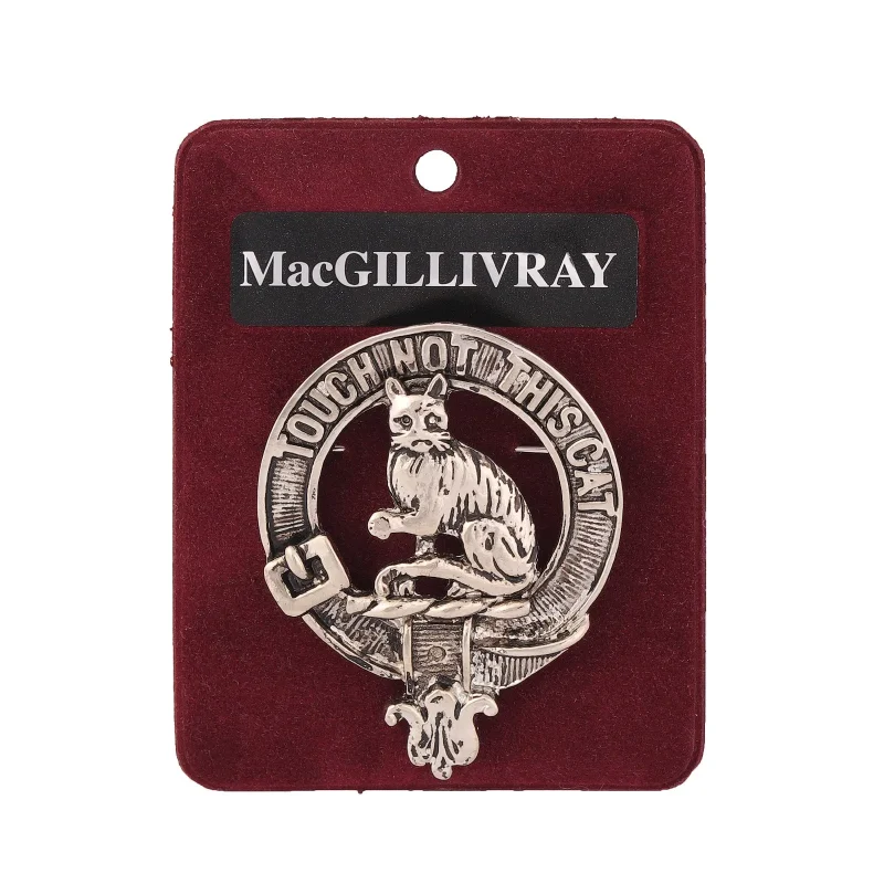 pewter macgillivray clan badge art