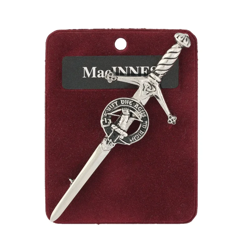 pewter macinnes kilt pin artisan crafted