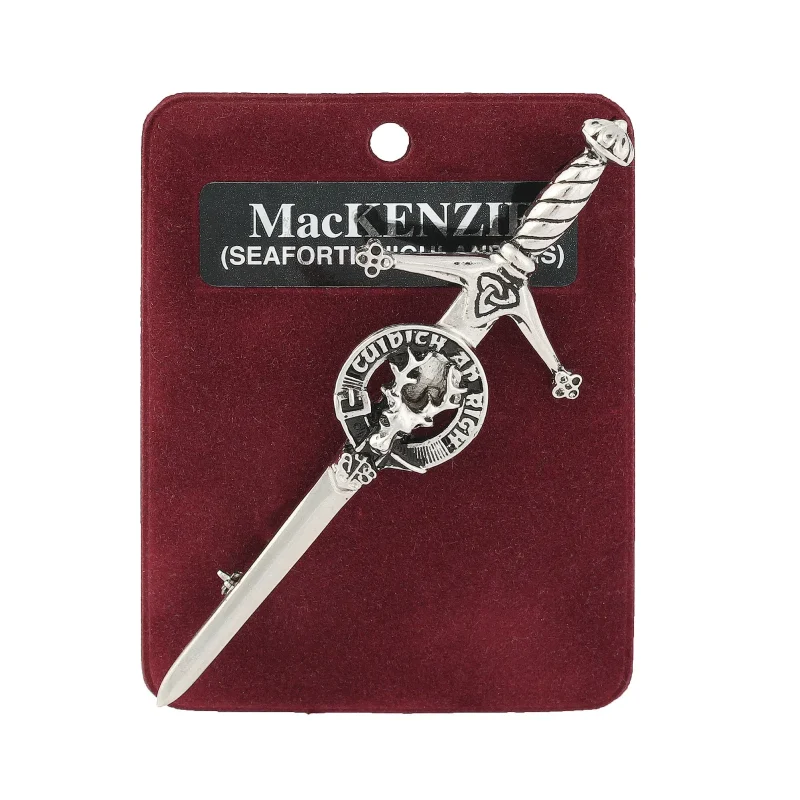 pewter mackenzie of seaforth kilt pin