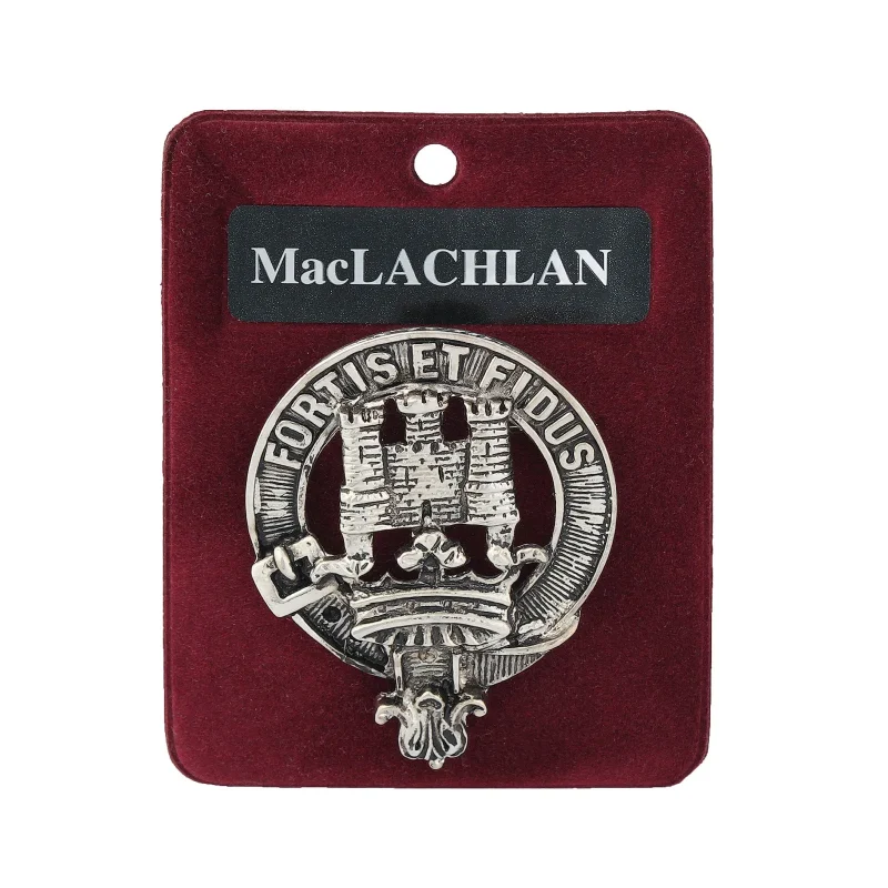 pewter maclachlan clan badge