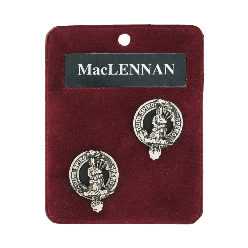 pewter maclennan cufflinks artisan crafted