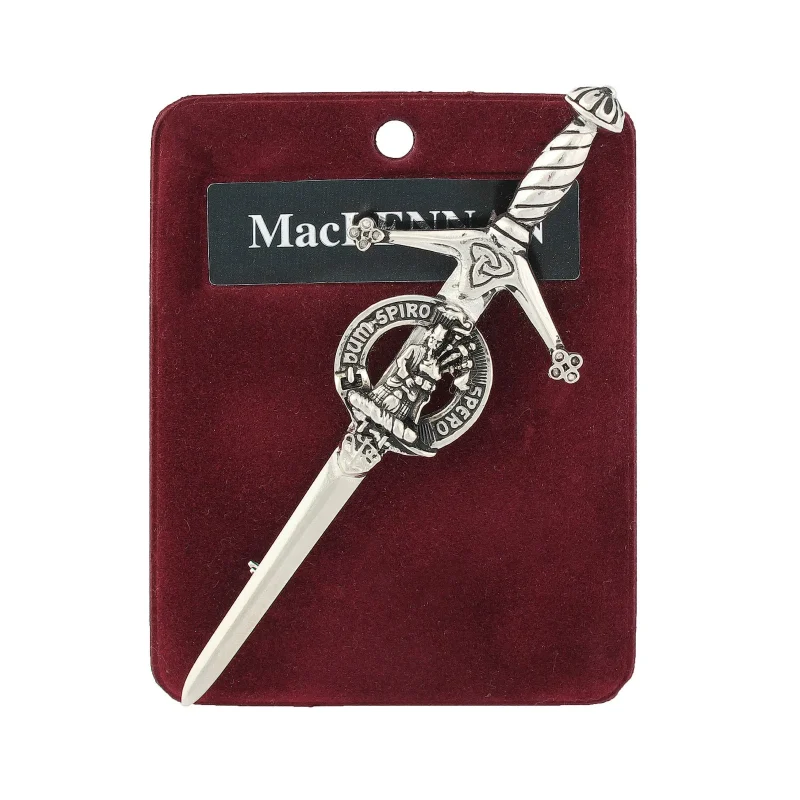 pewter maclennan kilt pin elegant scottish art