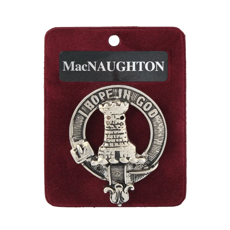 pewter macnaughton clan badge art