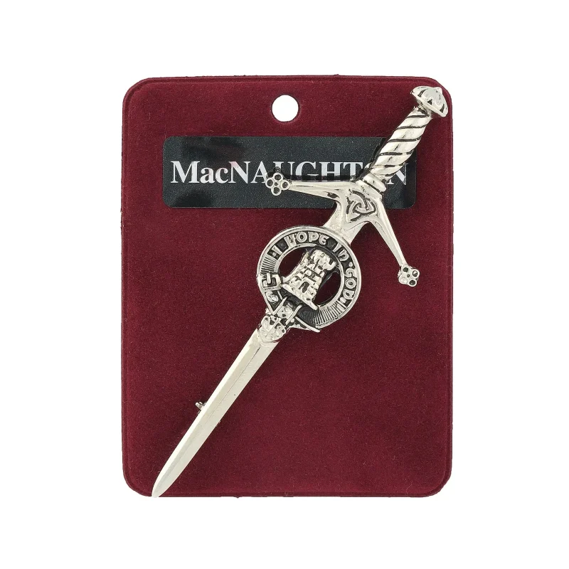 pewter macnaughton kilt pin artisan crafted