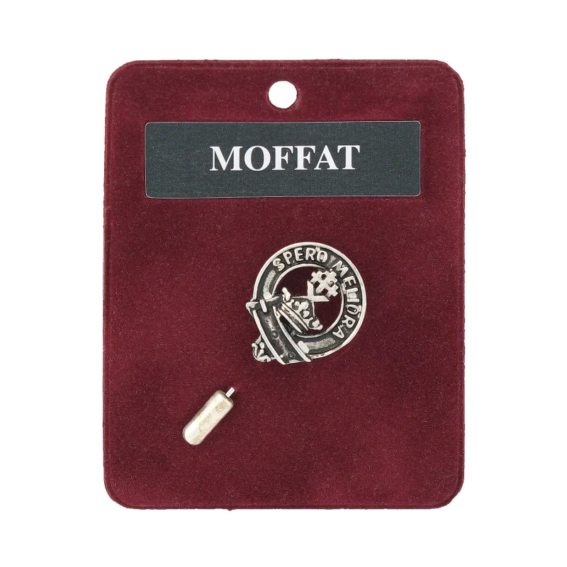 pewter moffat lapel pin artisan crafted