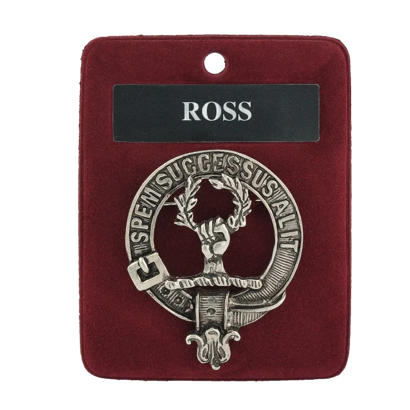 pewter ross clan badge for home decor