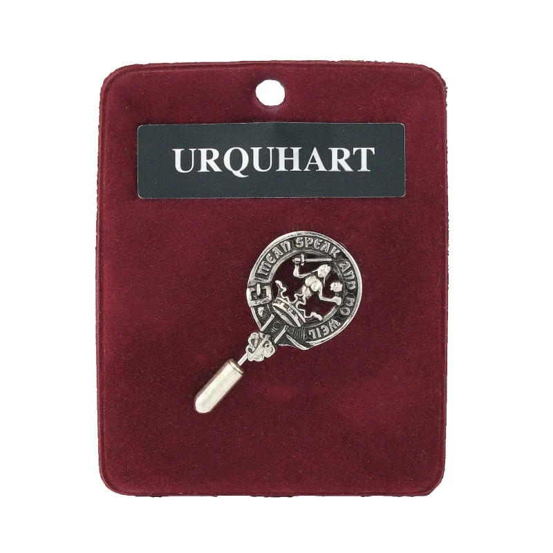 pewter urquhart castle lapel pin for men