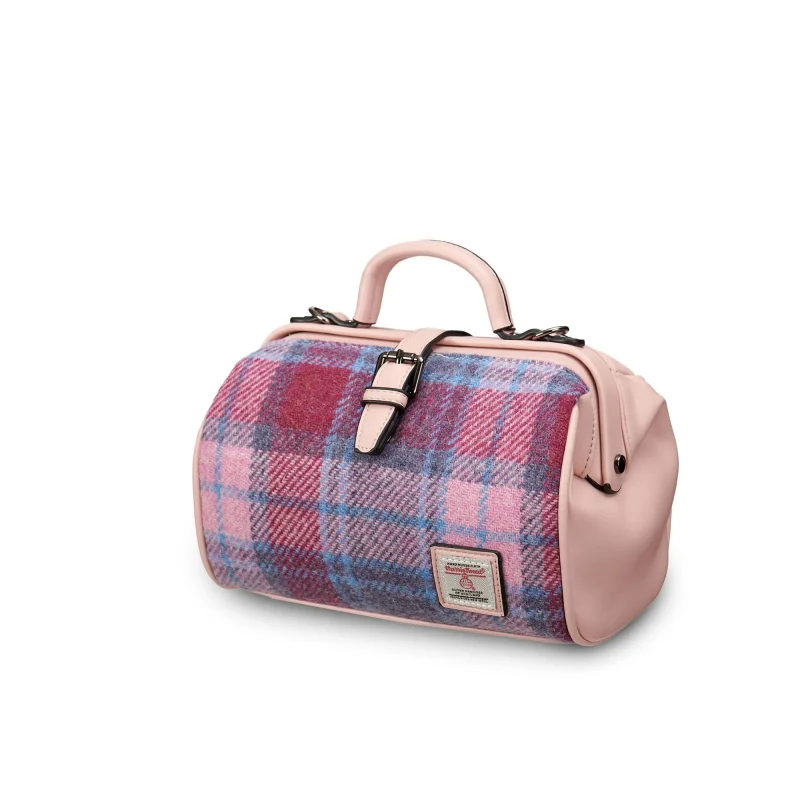 pink blue tartan doctor bag medium