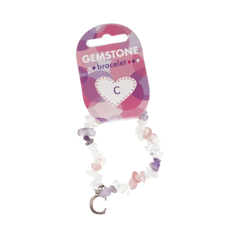 pink gemstone bracelet collection