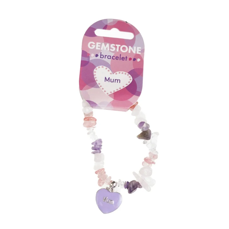 pink gemstone bracelet for moms