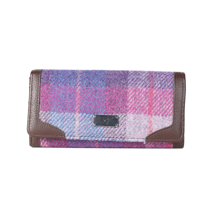 pink purple long purse stylish bute design