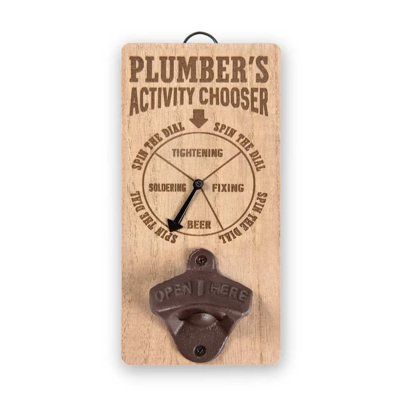 plumber s chore chooser bottle opener