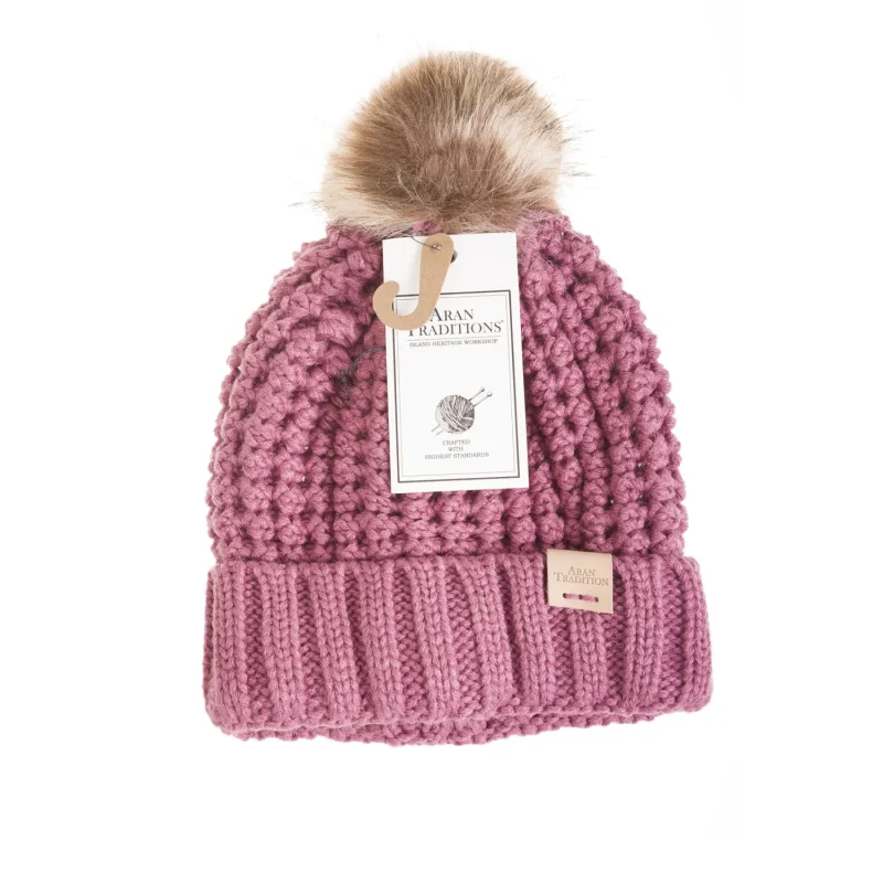 popcorn bobble beanie hat