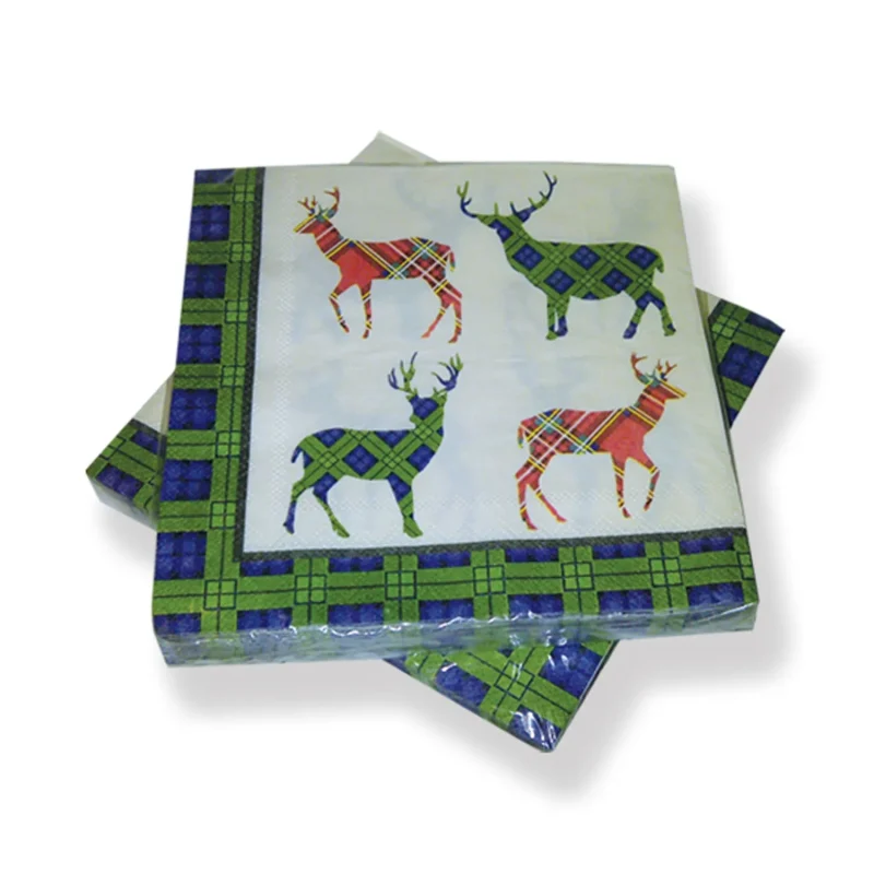 premium stag pattern napkins