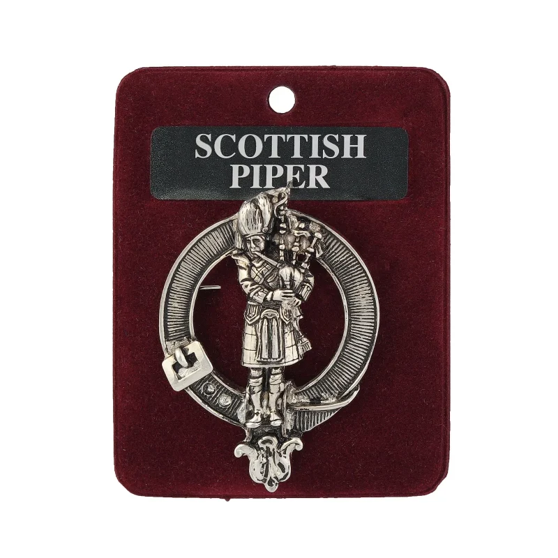 pringle clan art pewter badge