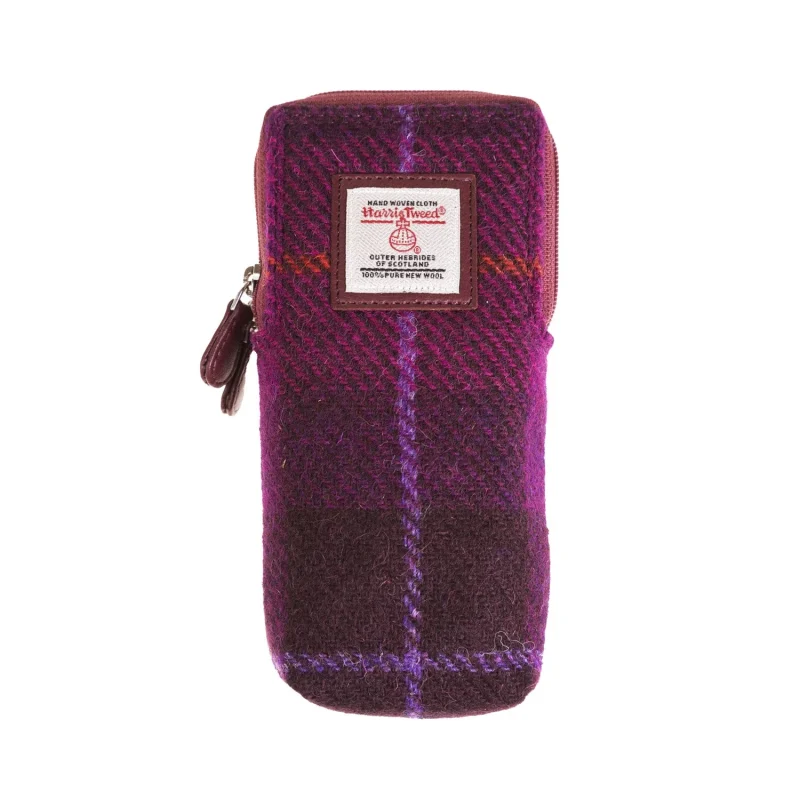 purple check double glass sleeve