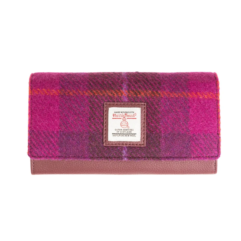 purple check envelope purse for women scaled