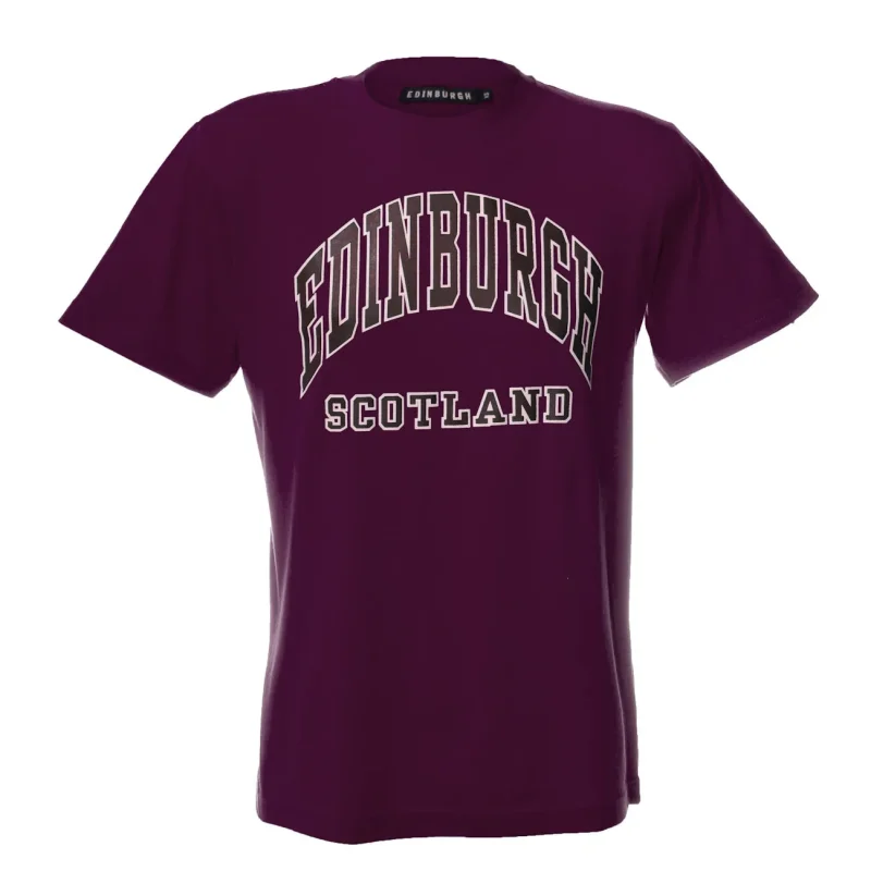 purple edinburgh harvard print t shirt